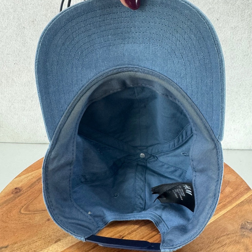H&M Denim Blue Baseball Cap New York Bronx State Champs One Size - Picture 7 of 7